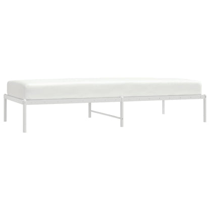 Bedframe Metaal Wit 90 x 200 cm zonder hoofdbord