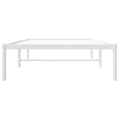 Bedframe Metaal Wit 90 x 200 cm zonder hoofdbord