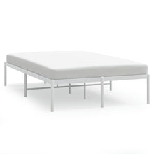 Bedframe Metaal Wit 120 x 190 cm zonder hoofdbord