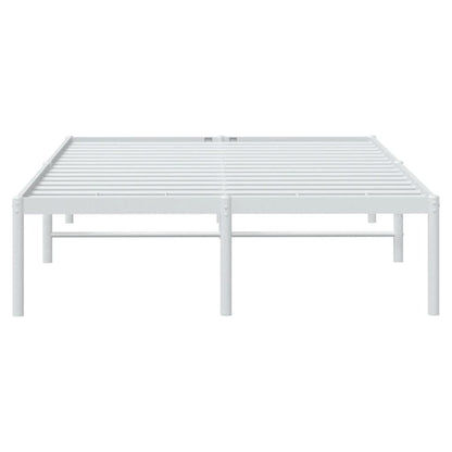 Bedframe Metaal Wit 120 x 190 cm zonder hoofdbord