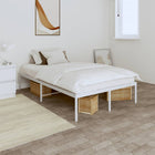 Metal bed frame white 120x190 cm