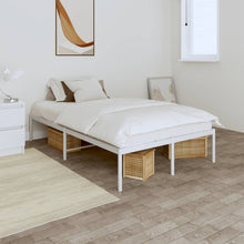 Bedframe Metaal Wit 120 x 190 cm zonder hoofdbord