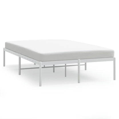 Bedframe Metaal Wit 120 x 200 cm zonder hoofdbord