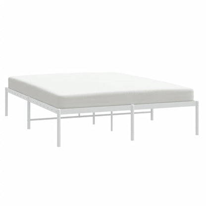 Bedframe Metaal Wit 140 x 200 cm zonder hoofdbord
