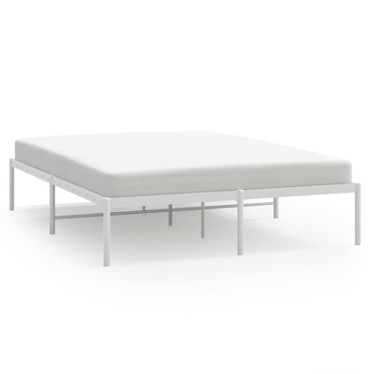 Bedframe Metaal Wit 160 x 200 cm zonder hoofdbord