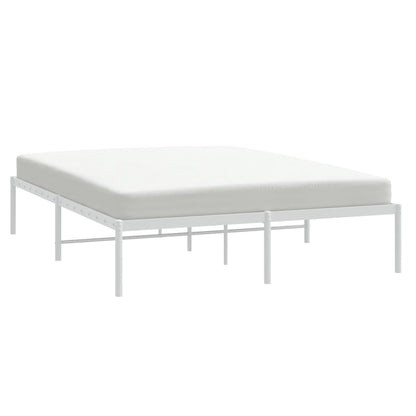 Bedframe Metaal Wit 160 x 200 cm zonder hoofdbord
