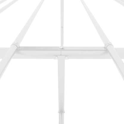 Bedframe Metaal Wit 160 x 200 cm zonder hoofdbord