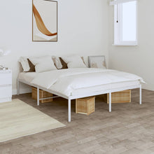 Bedframe Metaal Wit 160 x 200 cm zonder hoofdbord