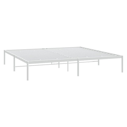 Bedframe Metaal Wit 183X213 Cm