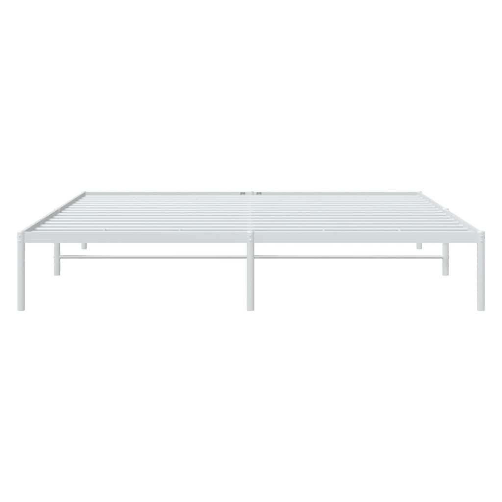 Bedframe Metaal Wit 183X213 Cm