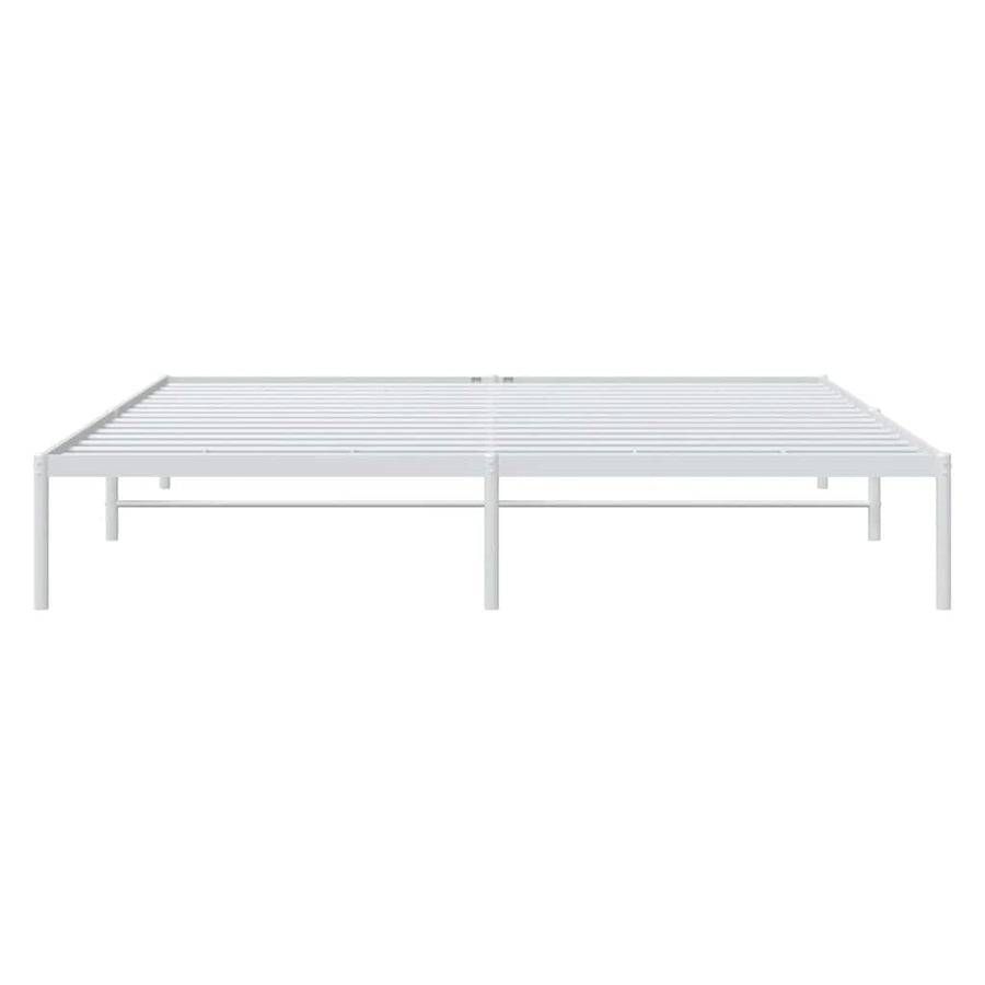 Bedframe Metaal Wit 183X213 Cm