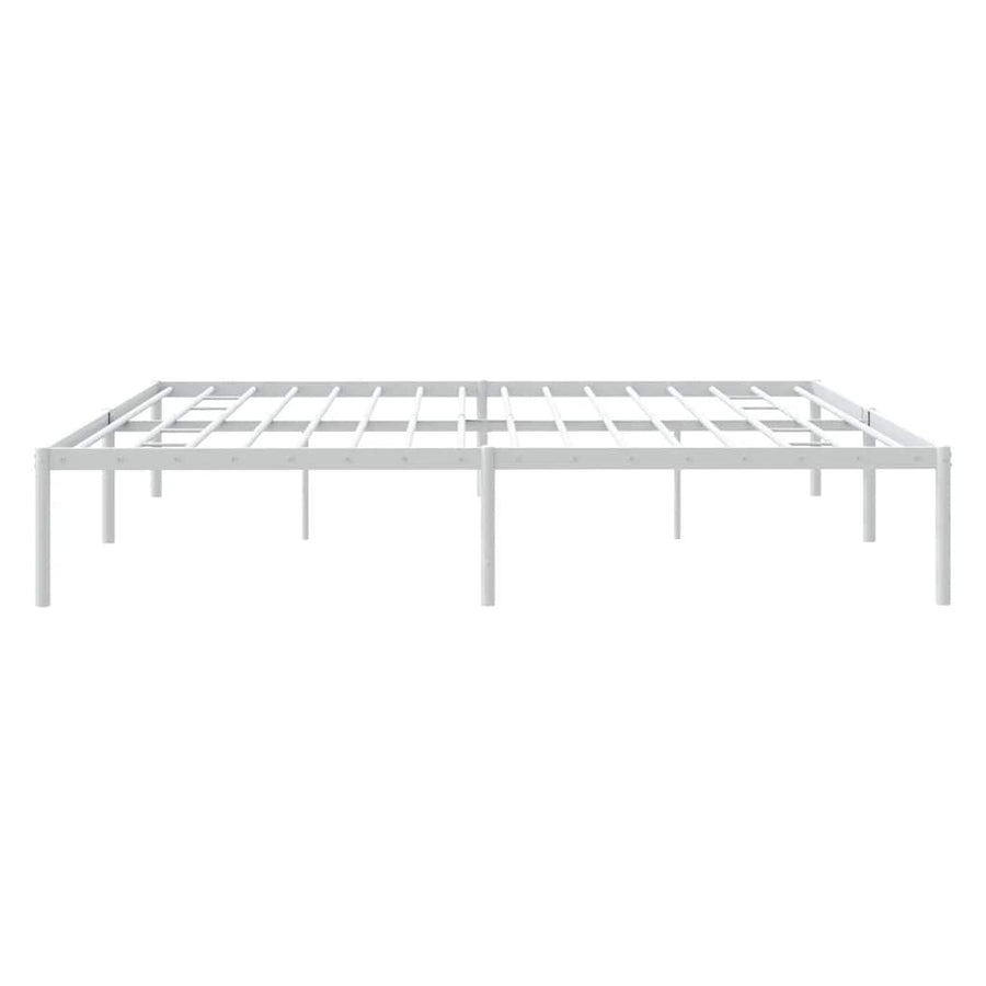 Bedframe Metaal Wit 183X213 Cm