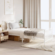 Bedframe metaal wit 90x200 cm