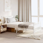 Bedframe metaal wit 107x203 cm