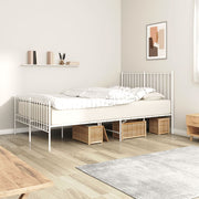 Bedframe metaal wit 120x190 cm