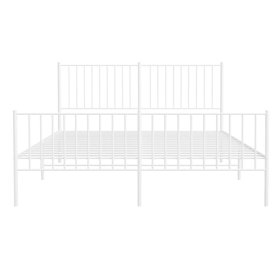 Bedframe Met Hoofd- En Voeteneinde Metaal 150 x 200 cm