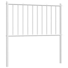 Hoofdbord Metaal Wit 80 Cm