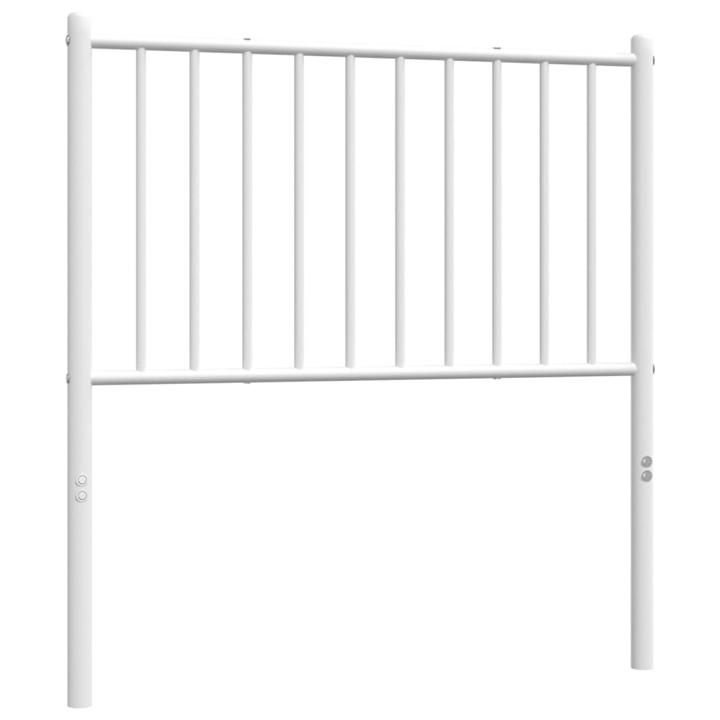 Hoofdbord Metaal Wit 80 Cm