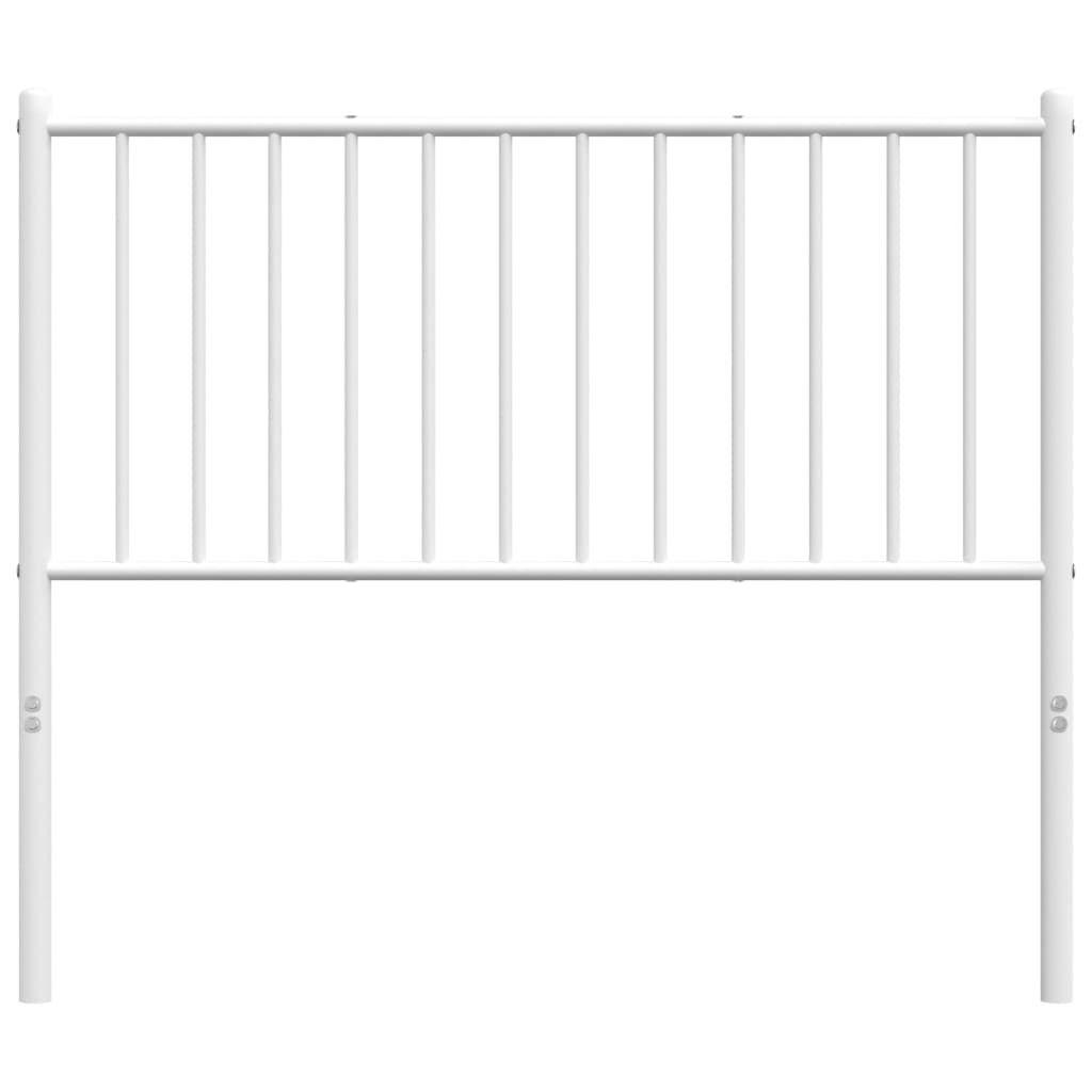 Hoofdbord Metaal Wit 100 Cm