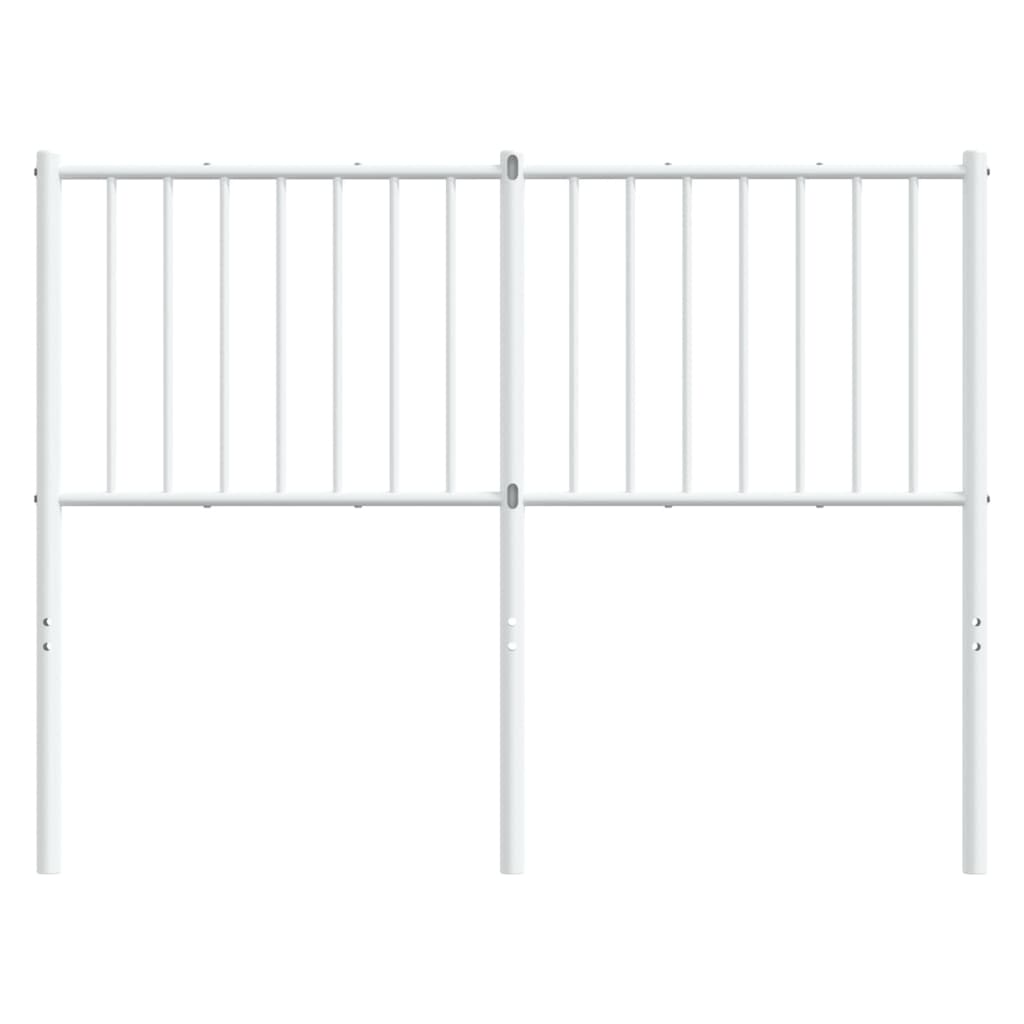 Hoofdbord Metaal Wit 120 Cm