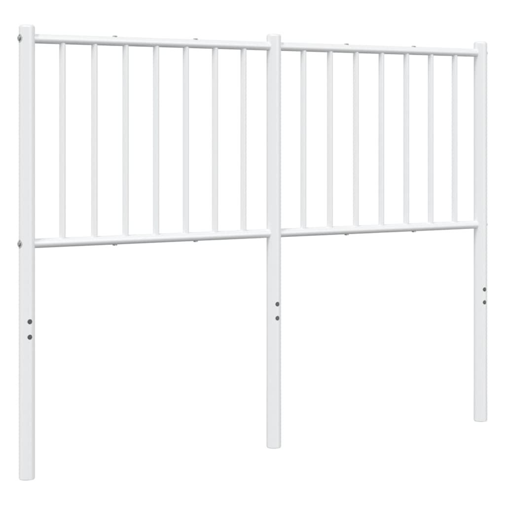 Hoofdbord Metaal Wit 120 Cm