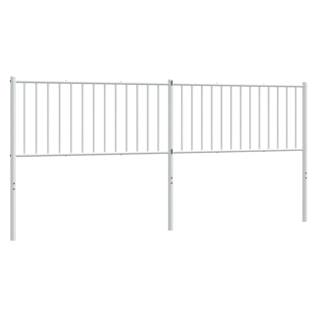 Hoofdbord Metaal Wit 200 Cm