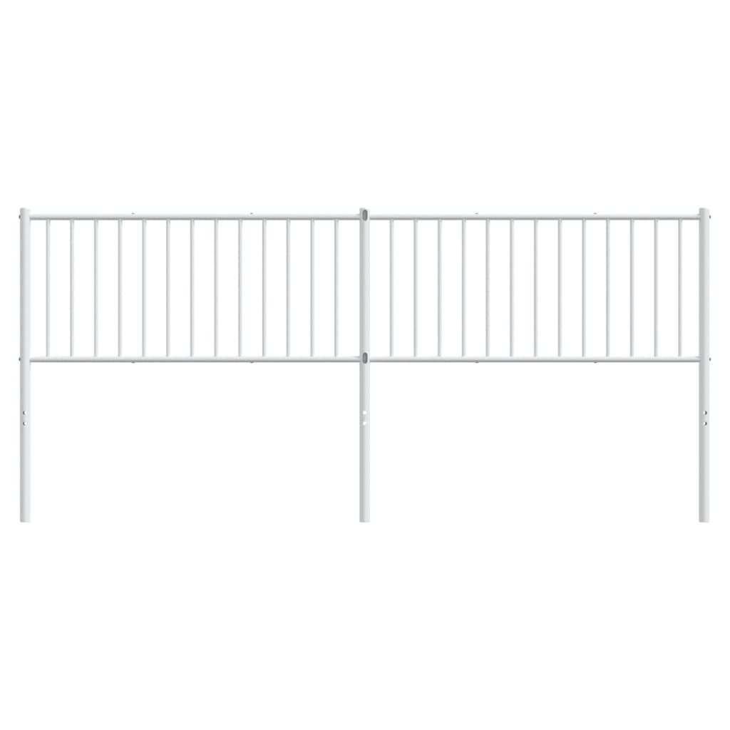 Hoofdbord Metaal Wit 200 Cm