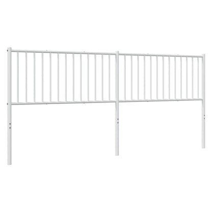 Hoofdbord Metaal Wit 200 Cm
