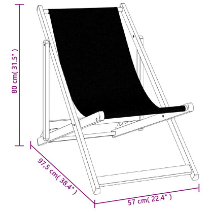 Strandstoelen Inklapbaar 2 St Aluminium En Textileen Grijs