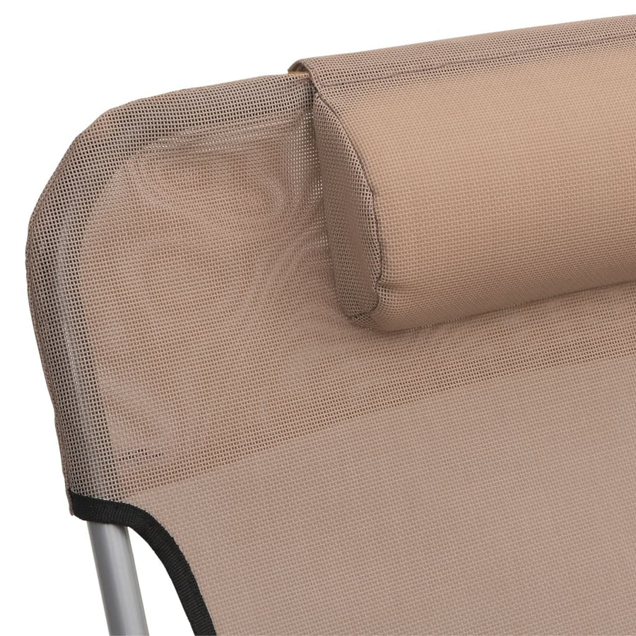 Ligbedden Inklapbaar Textileen En Staal Taupe