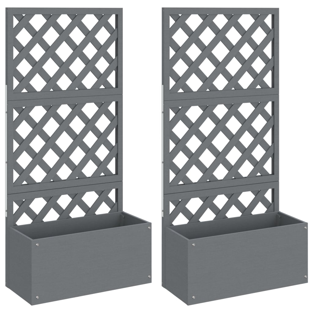 Plantenbakken Met Latwerk Hkc 2 65 x 33 x 135 cm Grijs
