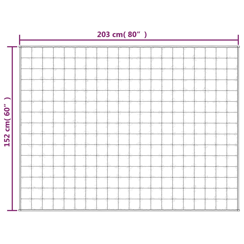 Verzwaringsdeken 152X203 Cm 11 Kg Stof Grijs 152 x 203 cm