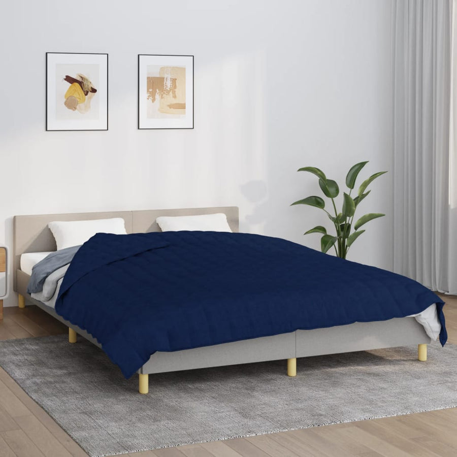 Verzwaringsdeken 200x230 cm 13 kg stof blauw 13 kg 200 x 230 cm
