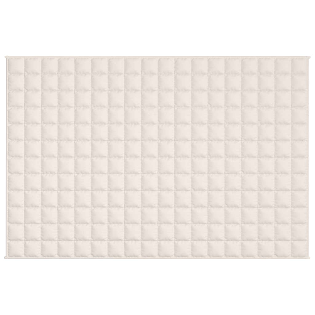 Verzwaringsdeken 122x183 cm 9 kg stof lichtcrèmekleurig 9 kg 122 x 183 cm
