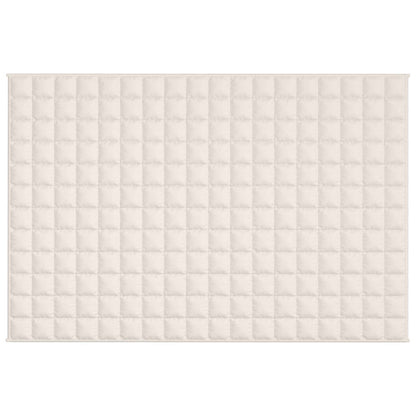 Verzwaringsdeken 122x183 cm 9 kg stof lichtcrèmekleurig 9 kg 122 x 183 cm