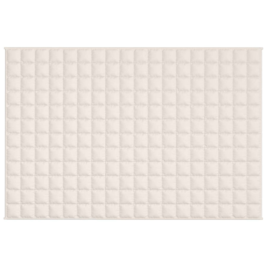 Verzwaringsdeken 122x183 cm 9 kg stof lichtcrèmekleurig 9 kg 122 x 183 cm