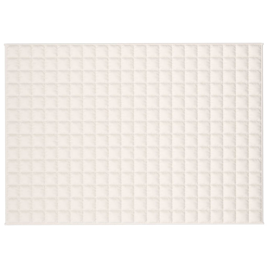 Verzwaringsdeken Stof Lichtkleurig Crème 10 kg 135 x 200 cm