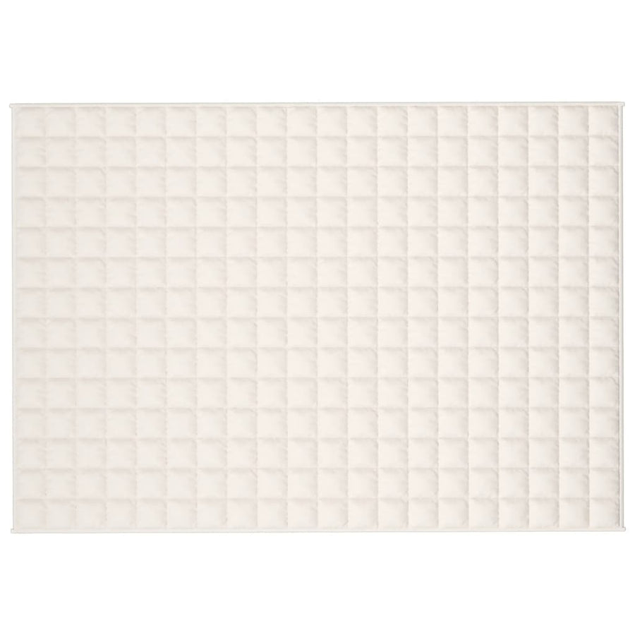Verzwaringsdeken Stof Lichtkleurig Crème 10 kg 137 x 200 cm
