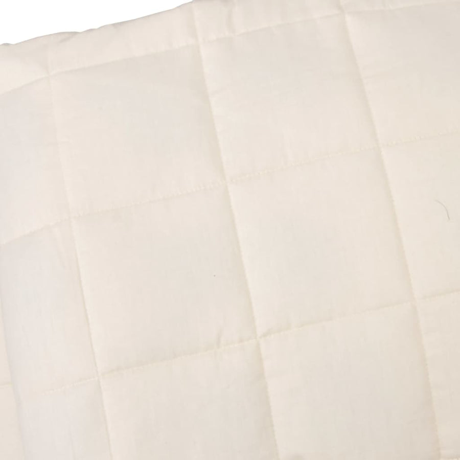 Verzwaringsdeken Stof Lichtkleurig Crème 10 kg 137 x 200 cm