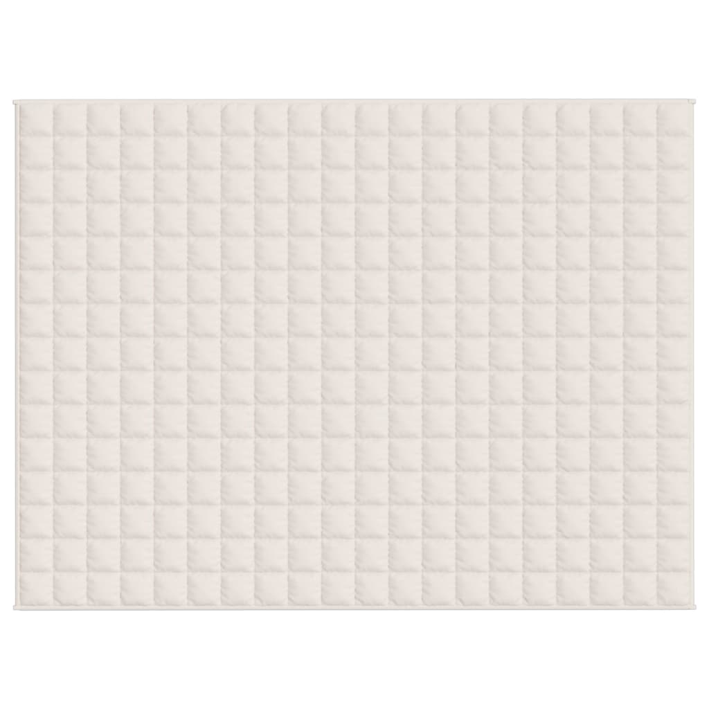 Verzwaringsdeken 152x203 cm 7 kg stof lichtcrèmekleurig 7 kg 152 x 203 cm