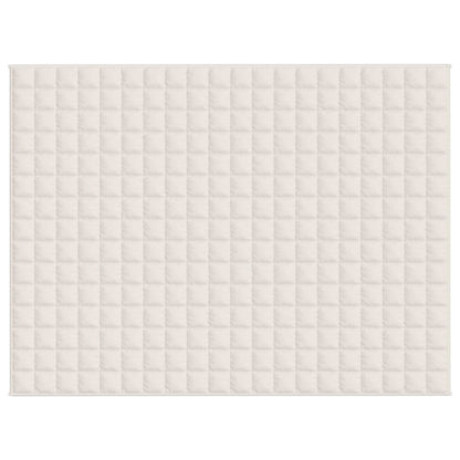 Verzwaringsdeken 152x203 cm 7 kg stof lichtcrèmekleurig 7 kg 152 x 203 cm