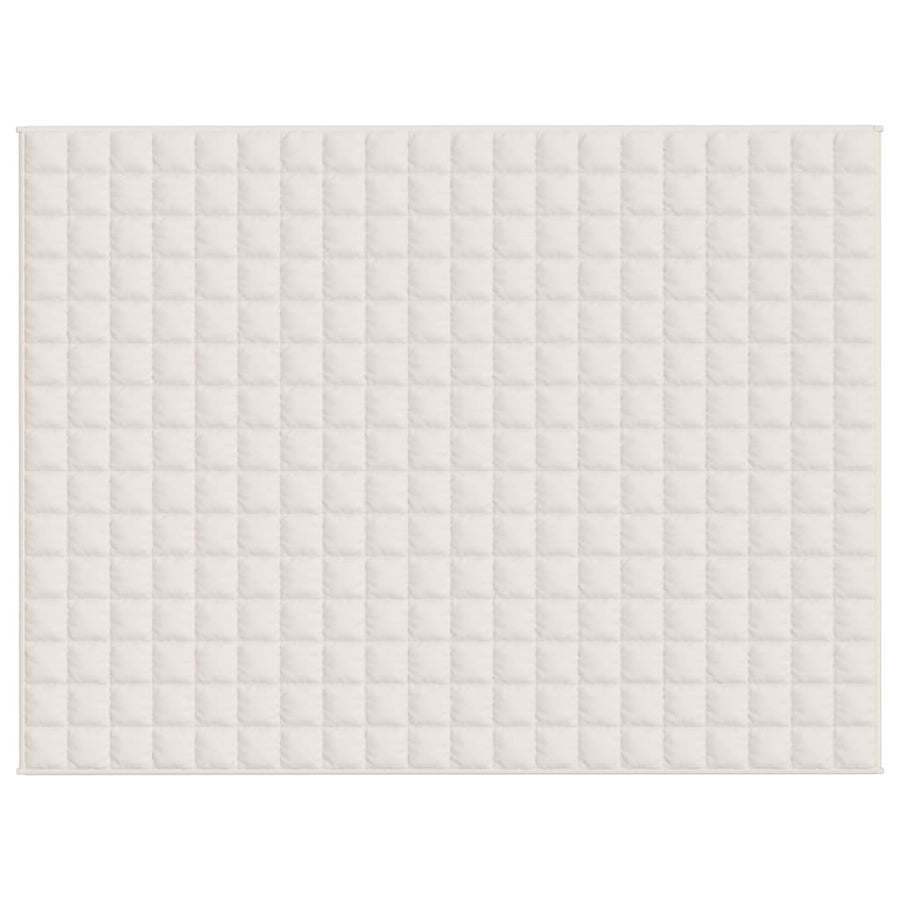 Verzwaringsdeken 152x203 cm 7 kg stof lichtcrèmekleurig 7 kg 152 x 203 cm