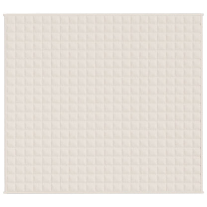 Verzwaringsdeken 200x230 cm 9 kg stof lichtcrèmekleurig 9 kg 200 x 230 cm