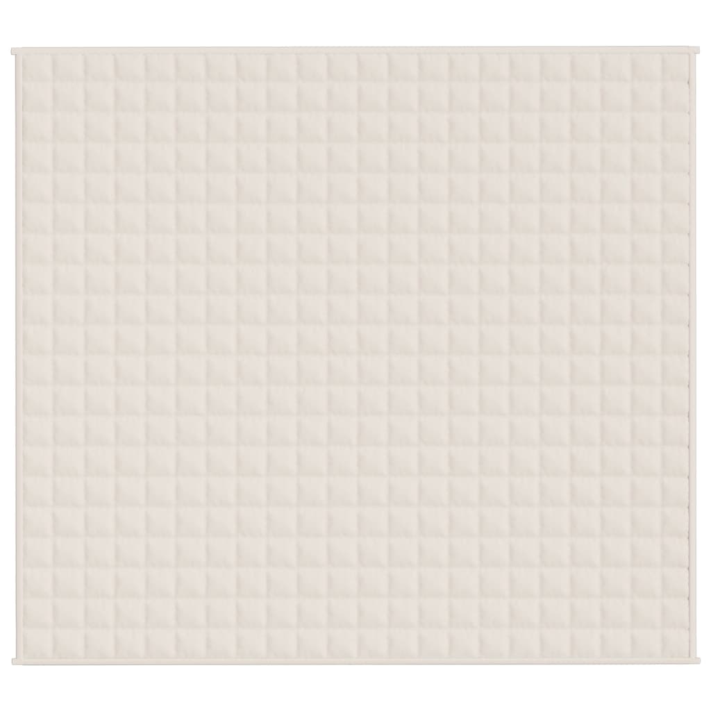 Verzwaringsdeken 200x220 cm 13 kg stof lichtcrèmekleurig 13 kg 200 x 220 cm