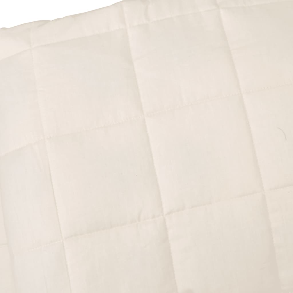 Verzwaringsdeken 200x220 cm 13 kg stof lichtcrèmekleurig 13 kg 200 x 220 cm