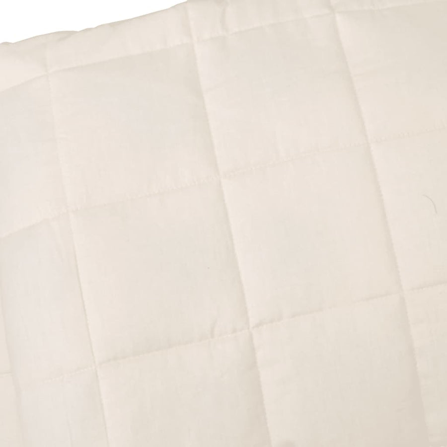 Verzwaringsdeken 200x220 cm 13 kg stof lichtcrèmekleurig 13 kg 200 x 220 cm