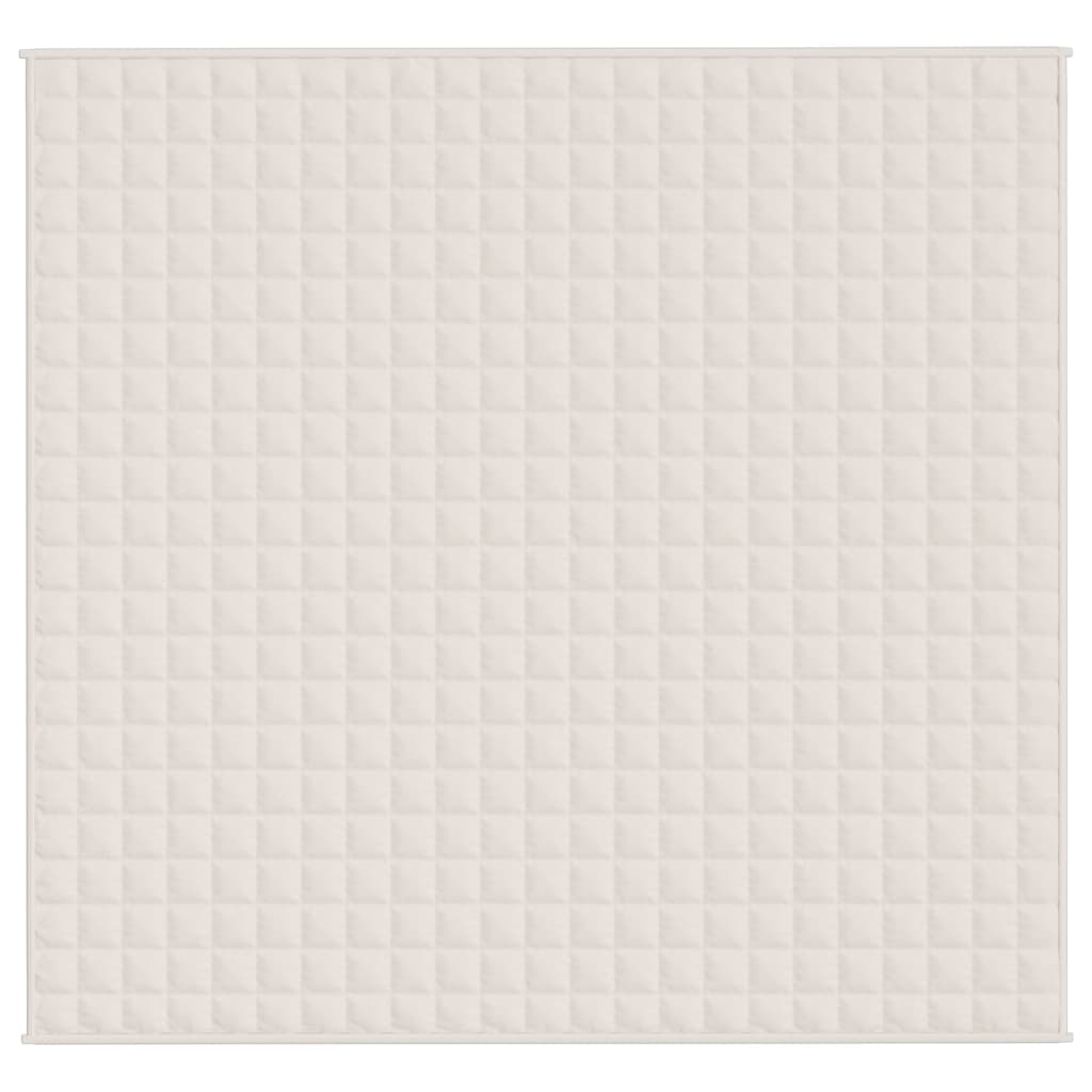 Verzwaringsdeken 220x230 cm 11 kg stof lichtcrèmekleurig 11 kg 220 x 230 cm