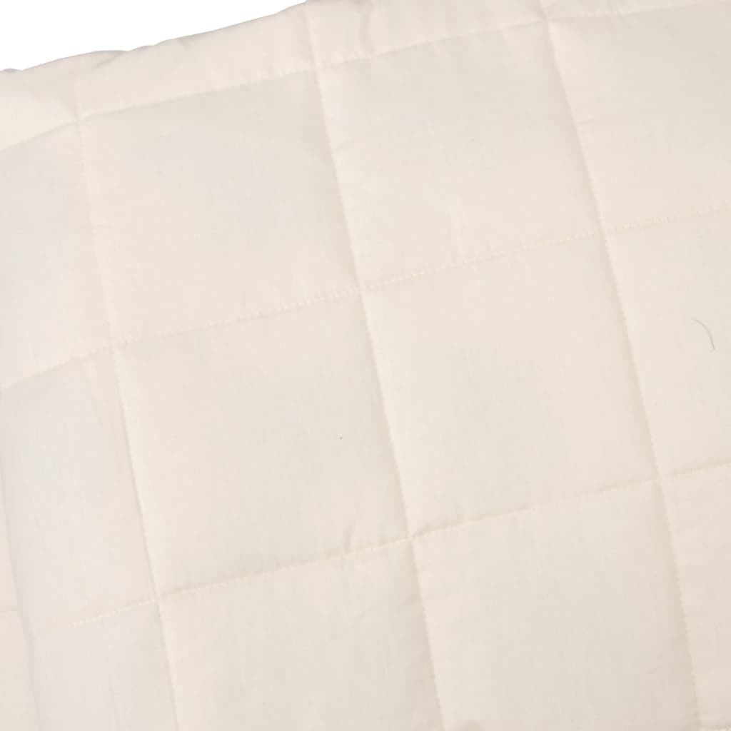 Verzwaringsdeken 220x230 cm 11 kg stof lichtcrèmekleurig 11 kg 220 x 230 cm