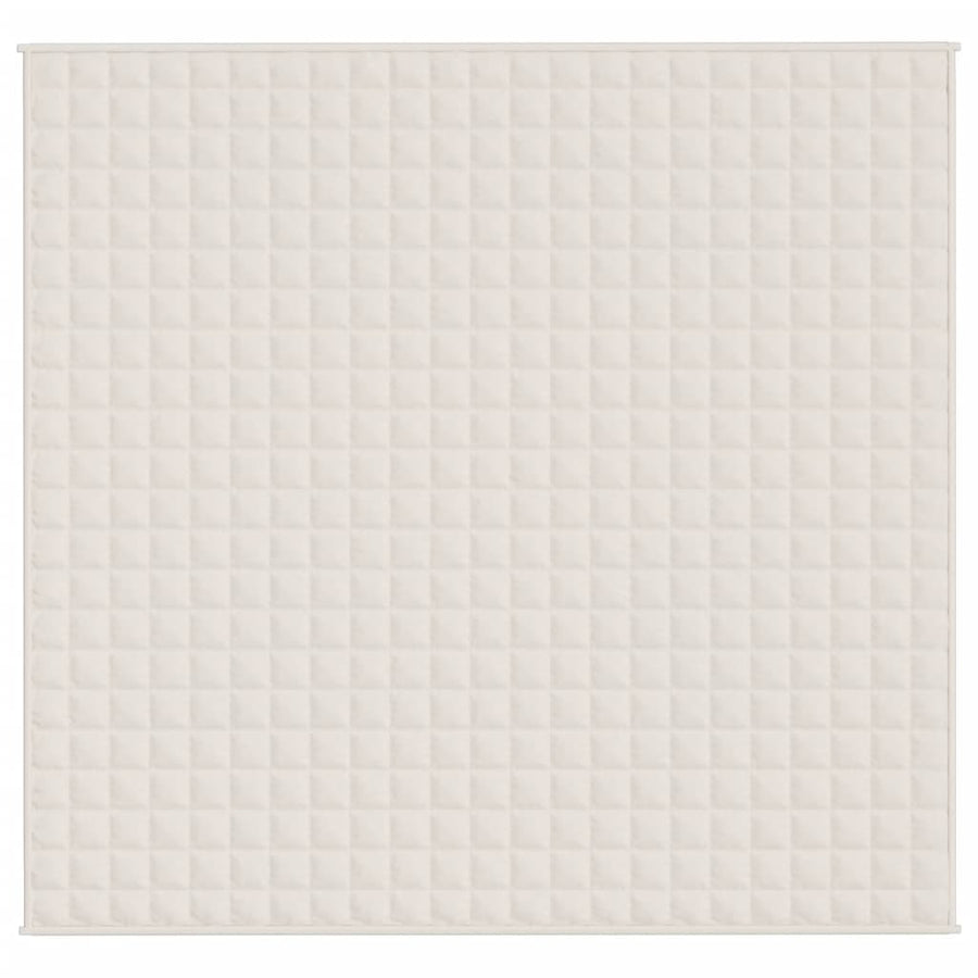 Verzwaringsdeken 220x240 cm 11 kg stof lichtcrèmekleurig 11 kg 220 x 240 cm