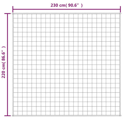 Verzwaringsdeken 220X230 Cm 5 Kg Stof Grijs 15 kg 230 x 220 cm